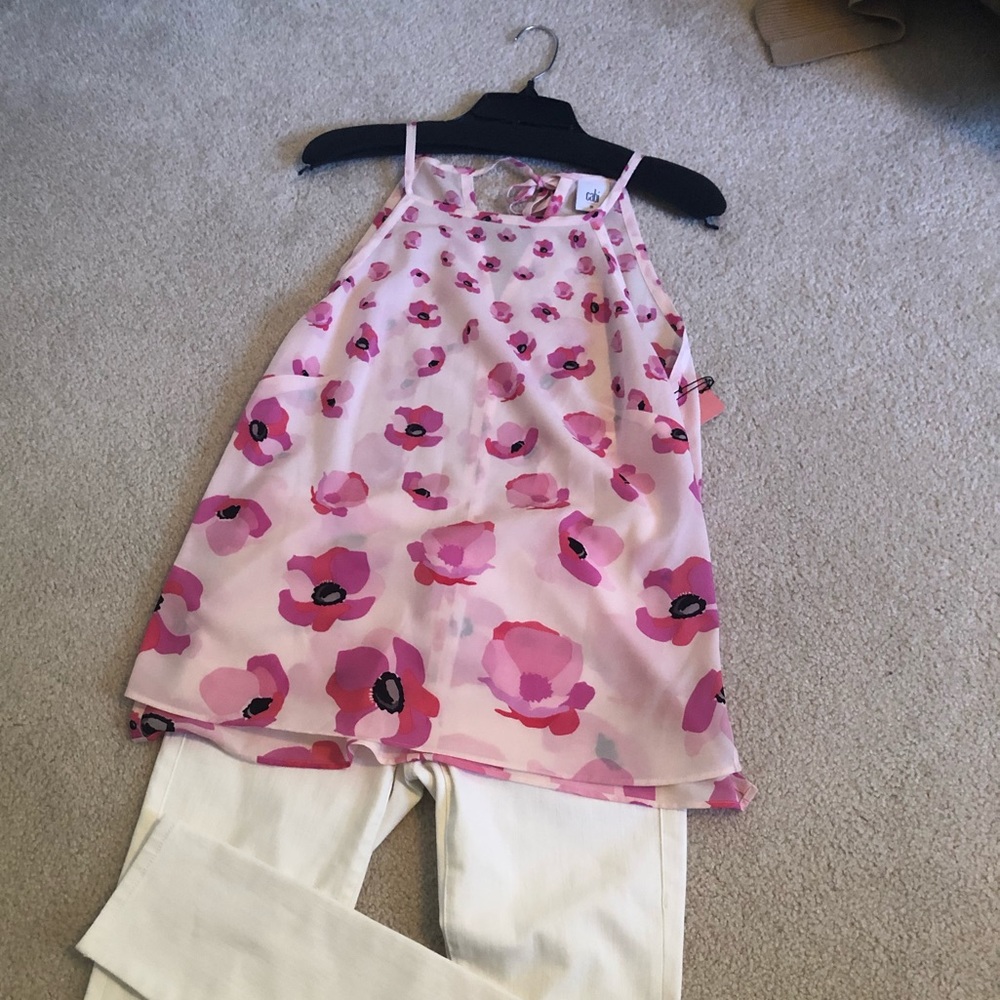 Cabi floral halter size Med